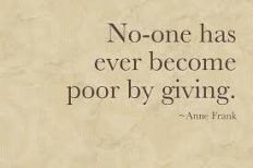 no one becomes poor by giving.jpeg